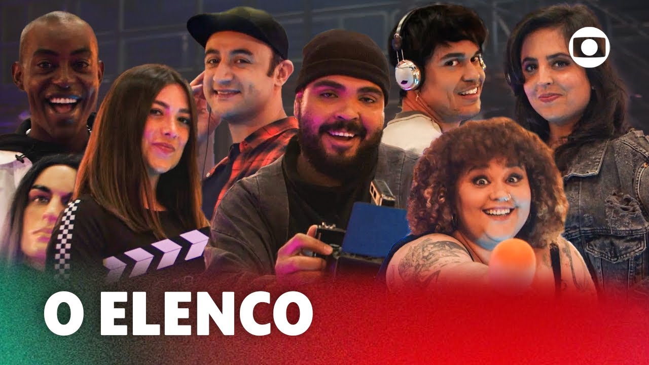 Conheça o elenco oficial do Novelei, com Paulo Vieira no comando! 📺 | Novelei | TV Globo