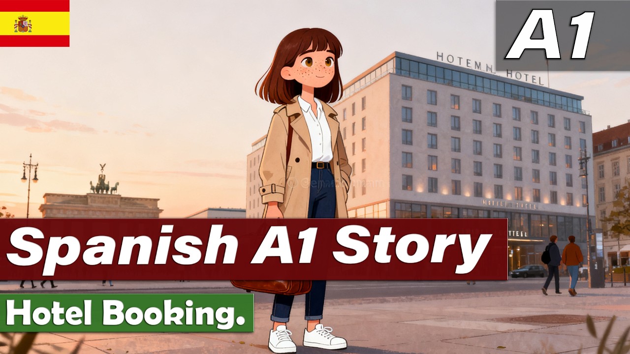 Learn Spanish A1 | Hotel Booking | Simple Story |
