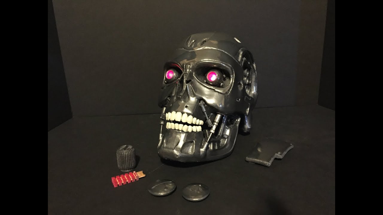 Terminator T800 Skull V2 Assembly