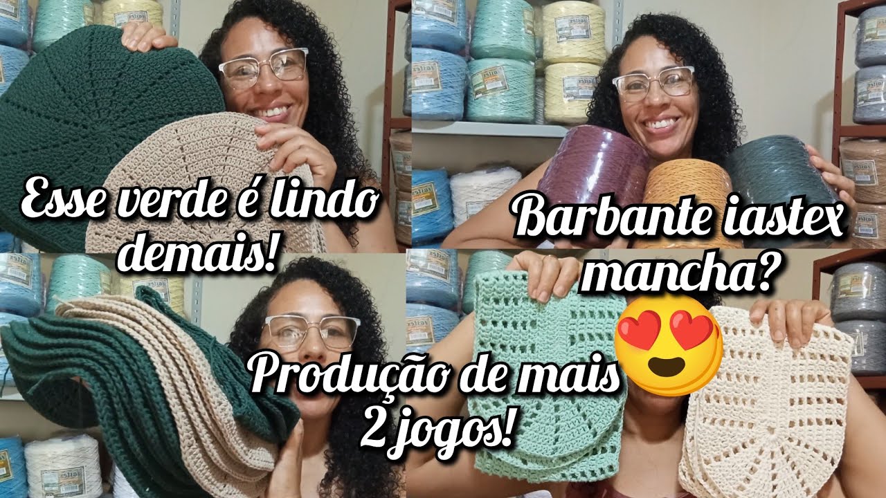🚨PRODUÇÃO DE JOGOS TULIPAS😍CHEGOU CORES NOVAS DE BARBANTE 🥰