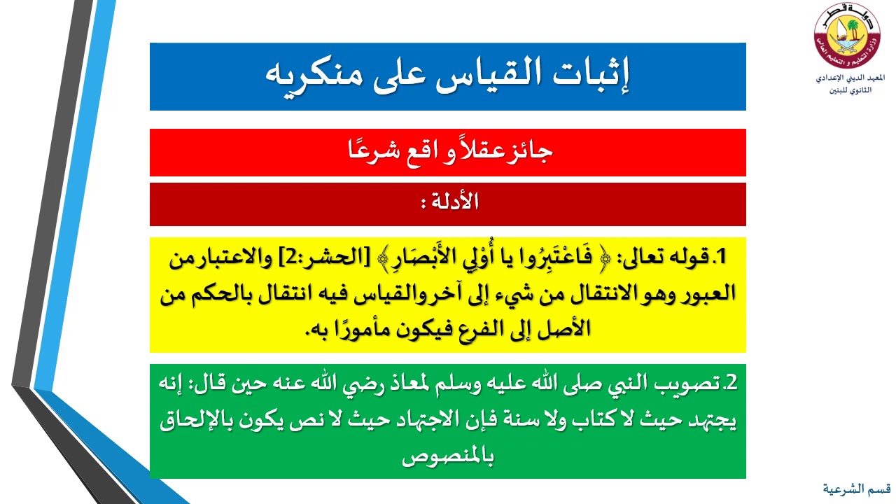 الفقه- الثاني عشر- القياس ج1- 3-1-2021