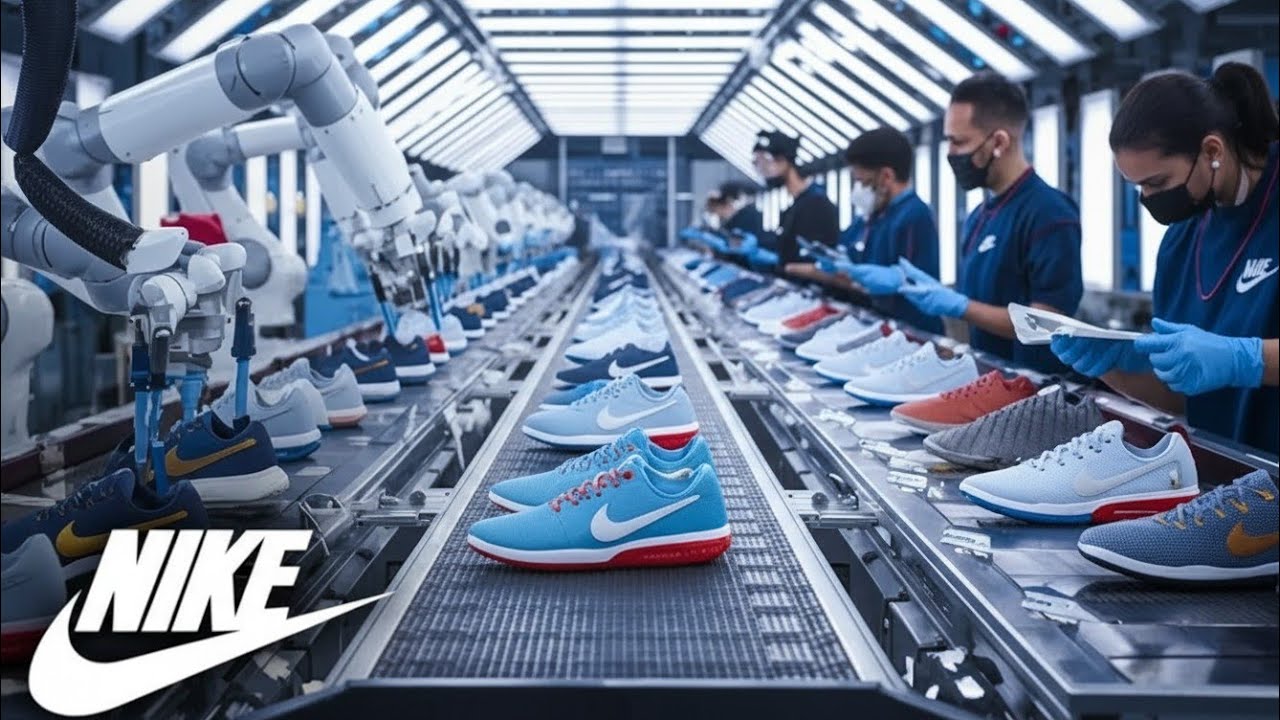 How Nike Shoes Are Made 🏭 | Inside Shoe Manufacturing Factory | Full Production Process