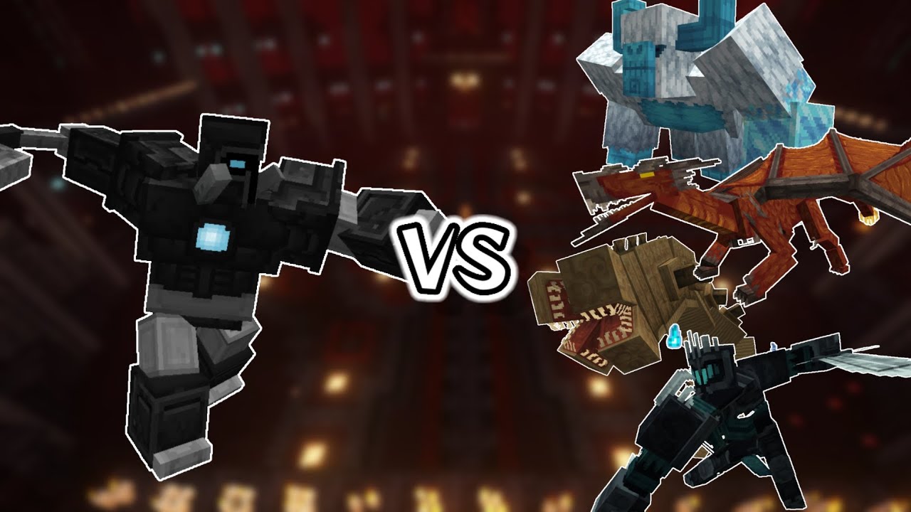 Nameless Guardian VS Update Bosses'Rise | Minecraft Mob Battle