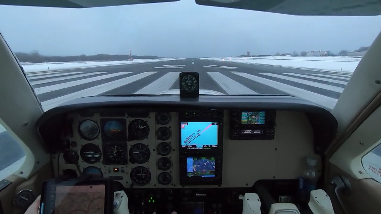 Departure in Marginal VFR Conditions in the Beech Bonanza