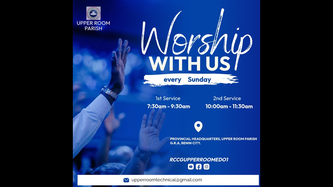 WORSHIP WITH US THIS SUNDAY| 1ST SERVICE RCCG Upper Room Parish(8TH FEBRUARY  2026)