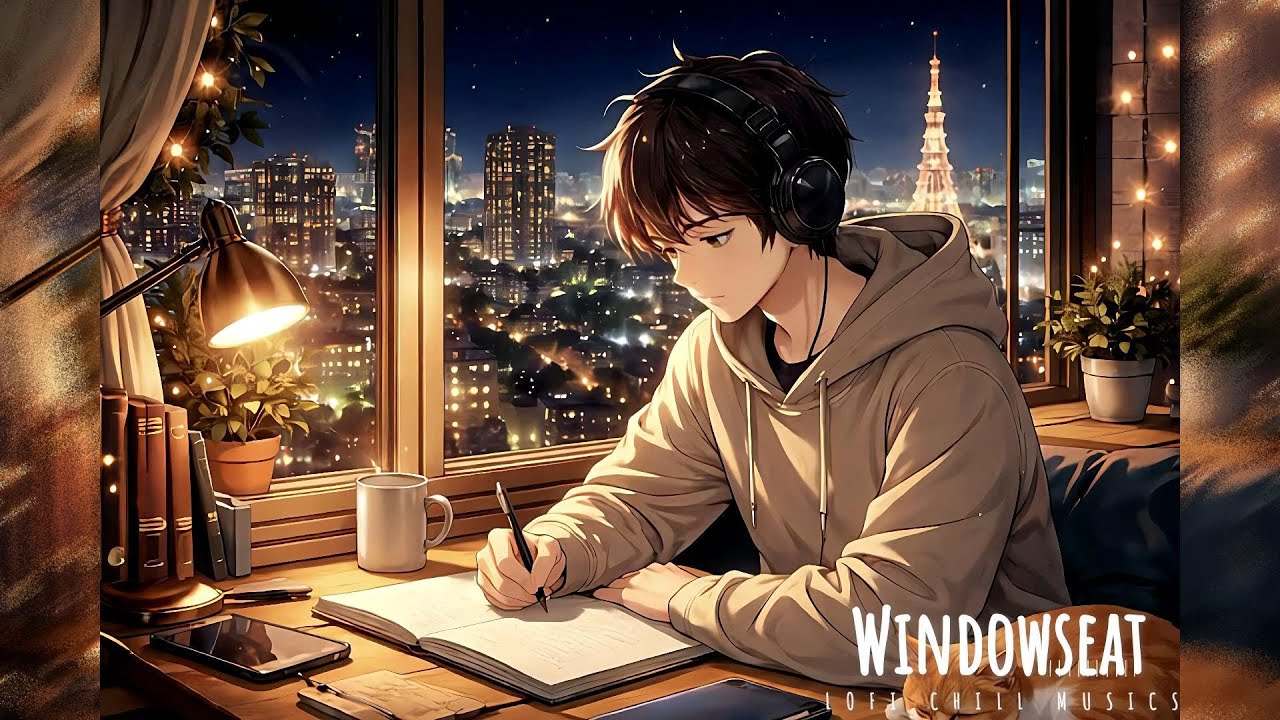Windowseat — Slow Nights, Soft Sounds 🌙✨ Cozy Lofi Music · City Lights · Relax Study and Focus