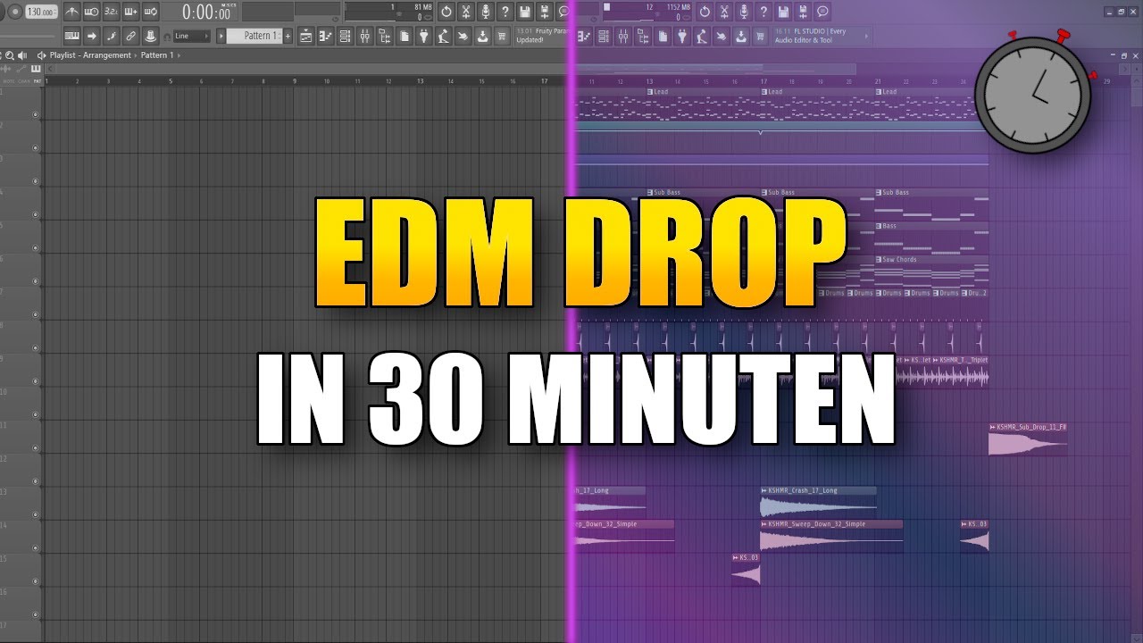 EDM Festival Drop in 30 Minuten produzieren