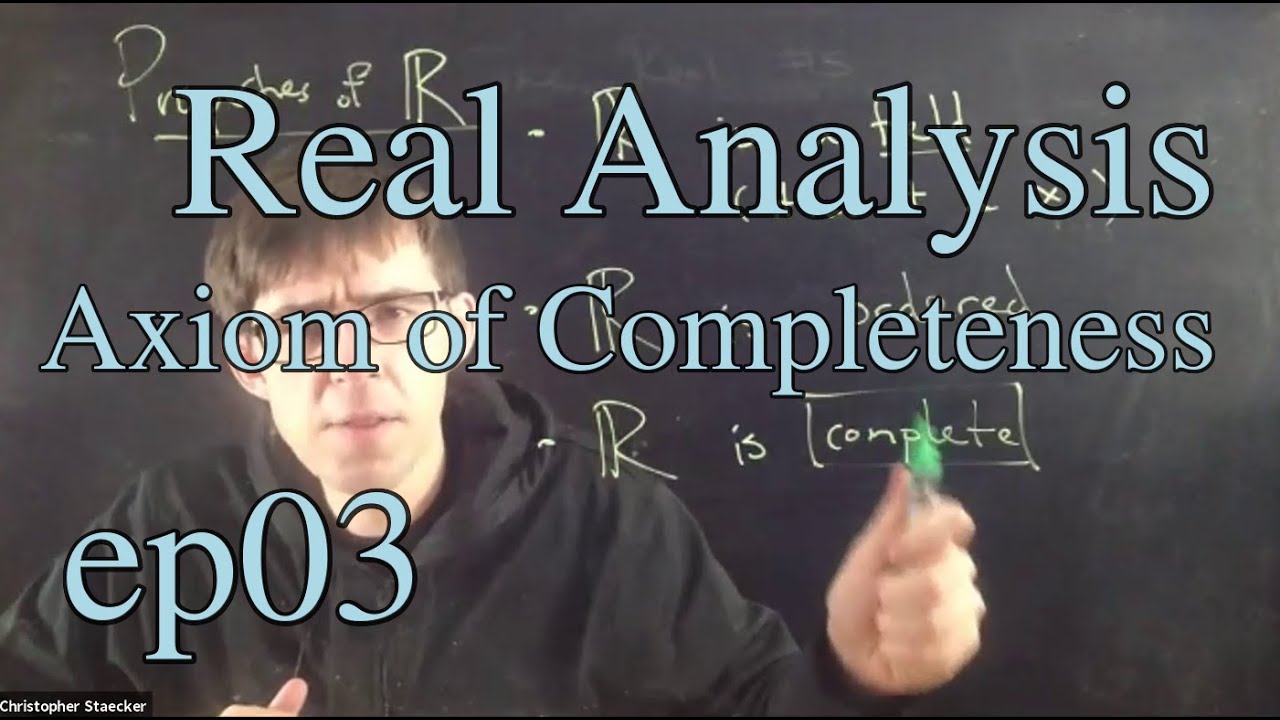 Real Analysis Ep 3: The Axiom of Completeness