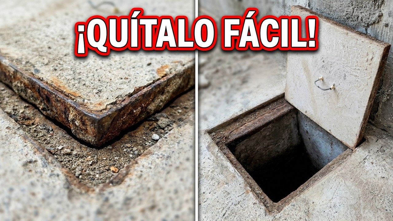 Como LEVANTAR tapa de REGISTRO oxidado pegado