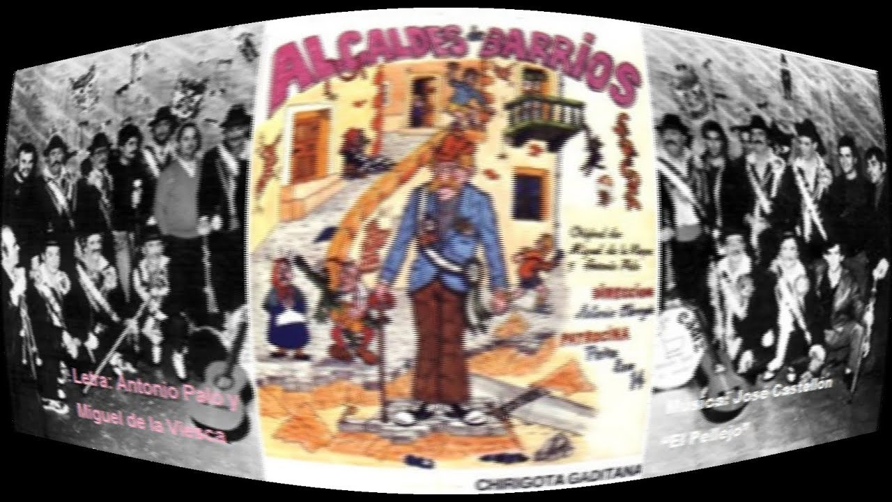 Chirigota, Los Alcaldes de barrio. Año 1987, concurso Teatro  Andalucía