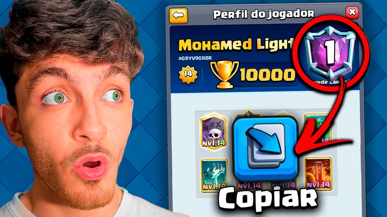 COPIEI O DECK DO MOHAMED LIGHT (TOP 1 MUNDIAL)! 😱 | Clash Royale