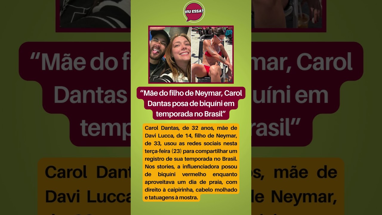 MÃE DE FILHO DE NEYMAR PASSAR FIM DE ANO NO RIO DE JANEIRO JUNTO COM A FAMILIA