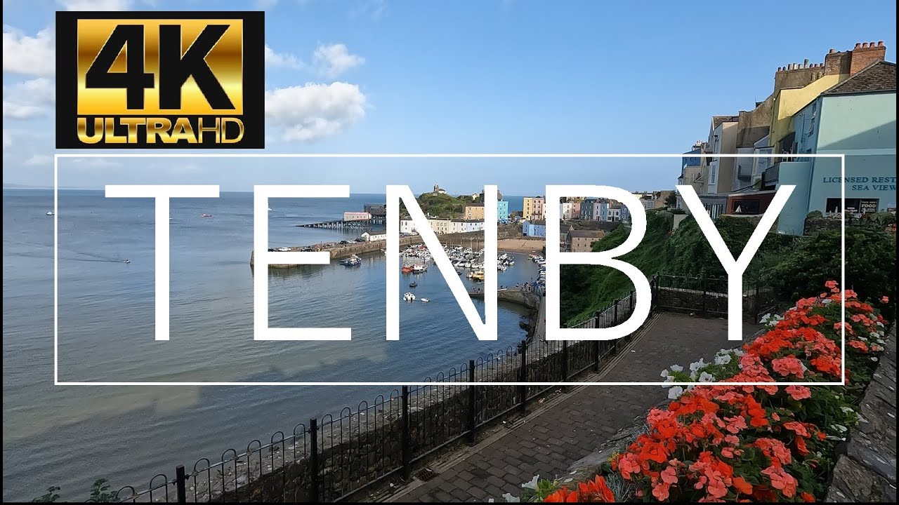 TENBY, WALES - UNITED KINGDOM [1 Hour Walking Tour in 4K]