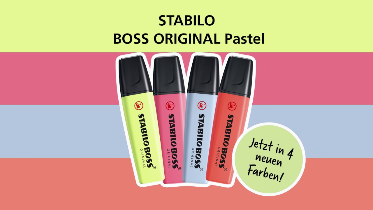 STABILO BOSS ORIGINAL Pastel - Textmarker in Pastellfarben