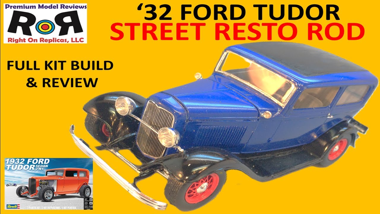 1932 Ford Sedan 1-25 Revell 14553 -Full Kit Build & Review