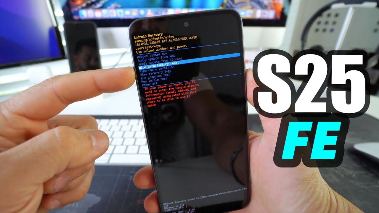 How To Hard Reset Samsung Galaxy S25 FE - Factory Reset