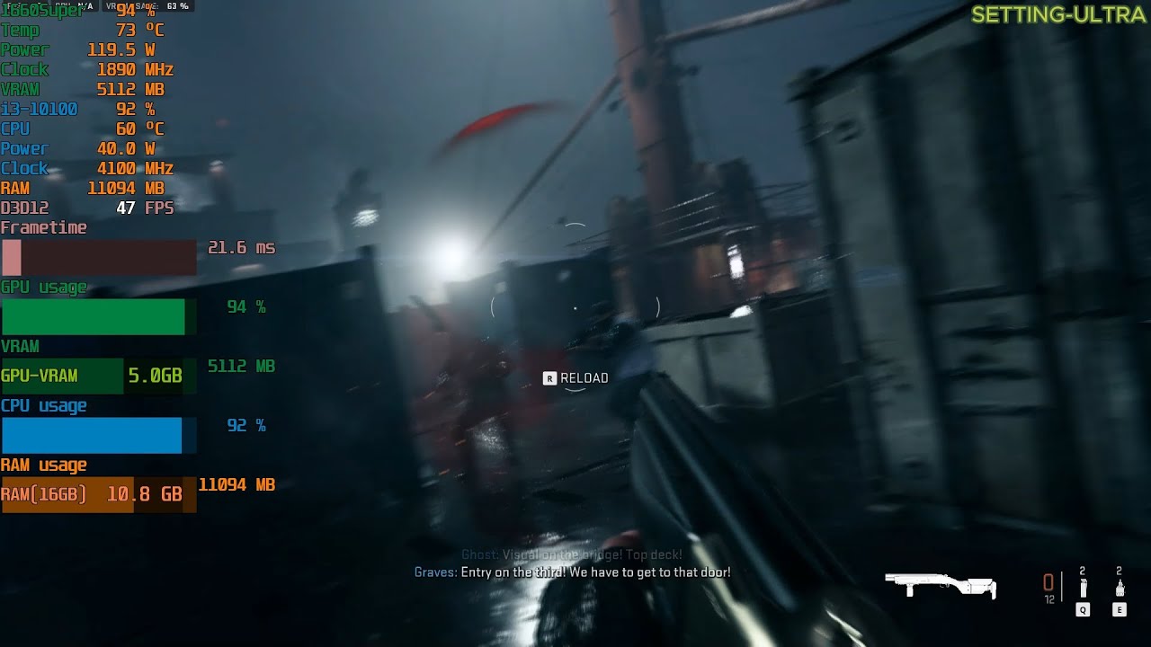 Call of Duty Modern Warfare II 1660 SUPER