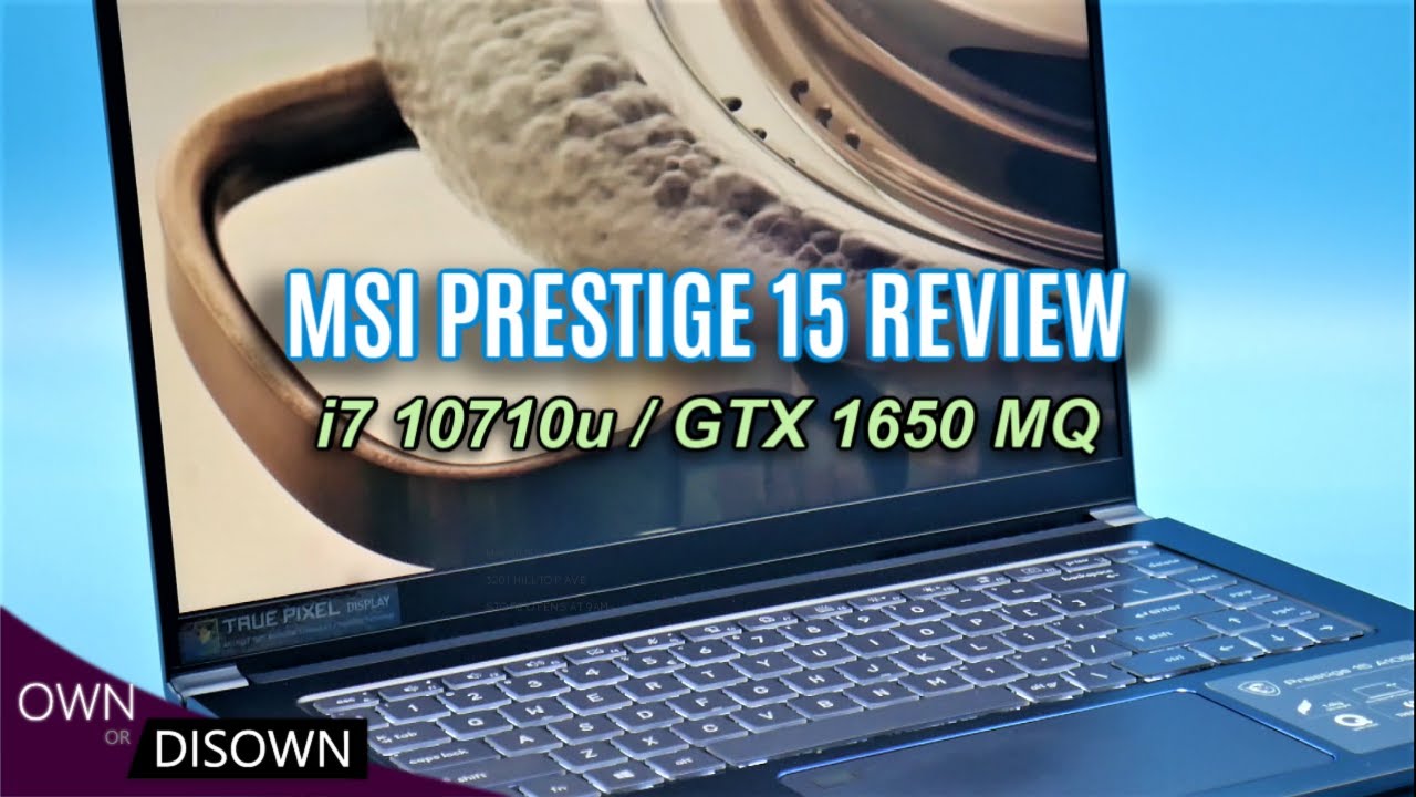 All Day Battery life ! MSI Prestige 15 - Six Cores/GTX 1650MQ.