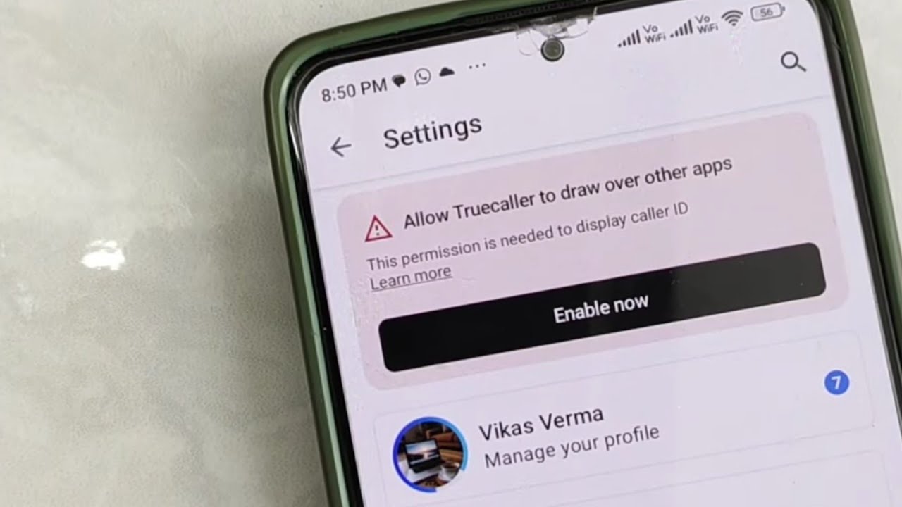 Allow Truecaller To Draw Over Other Apps | Truecaller Draw Over Other Apps