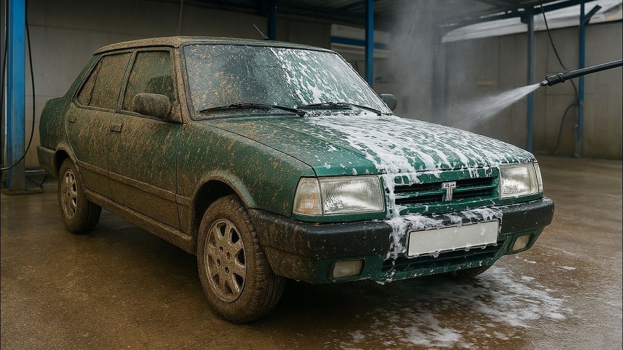 TOFAŞ DOĞAN SLX YIKADIK 💦 We thoroughly cleaned the dirty car that hadn't been washed for years 