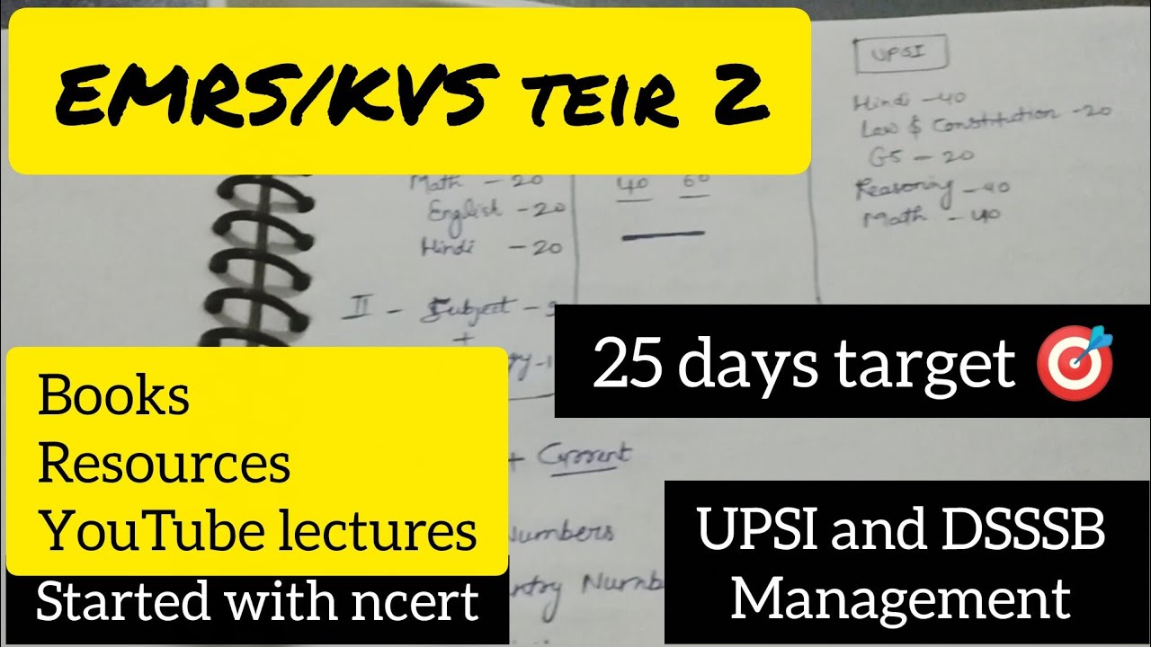 EMRS/KVS TGT MATH teir-2 preparation 🎯✨Books and resources about teir 2📚📝