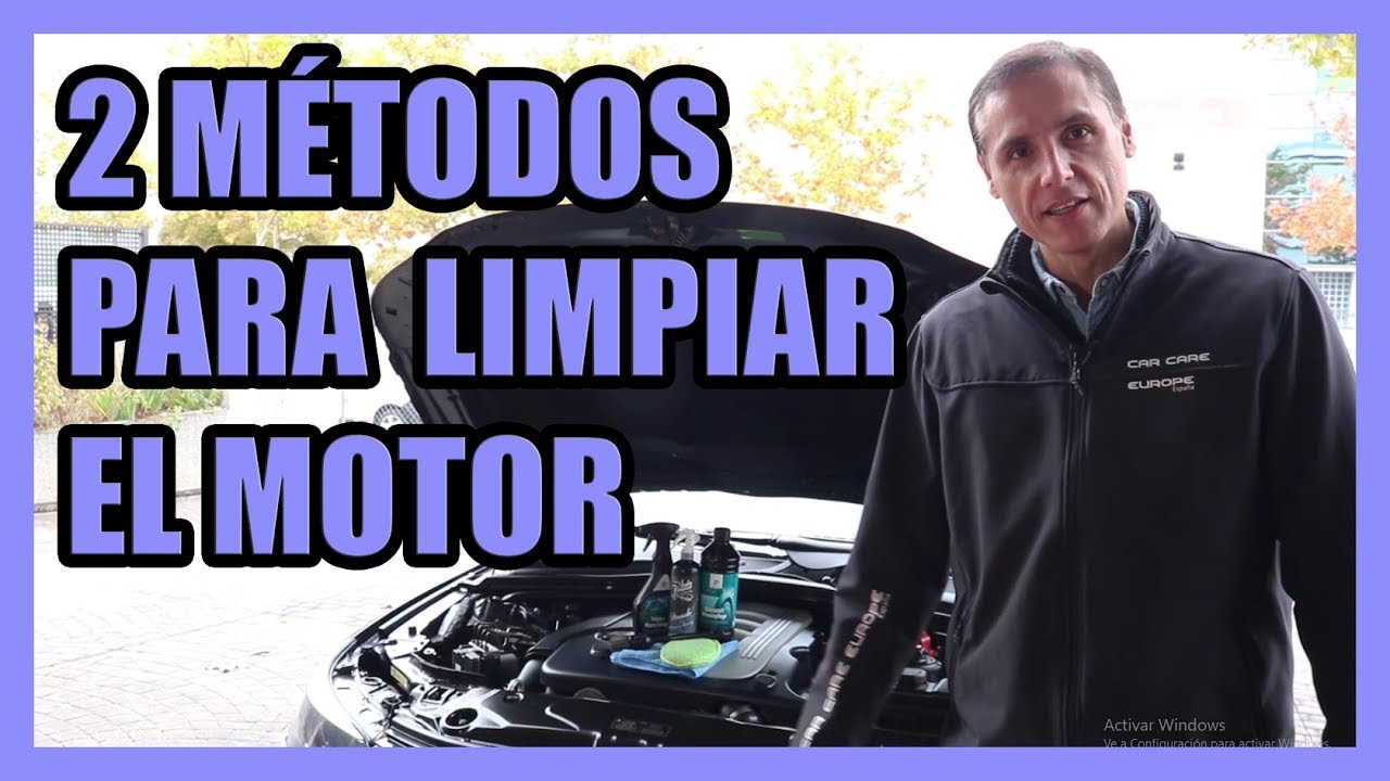 2 métodos para lavar y limpiar el motor de un coche