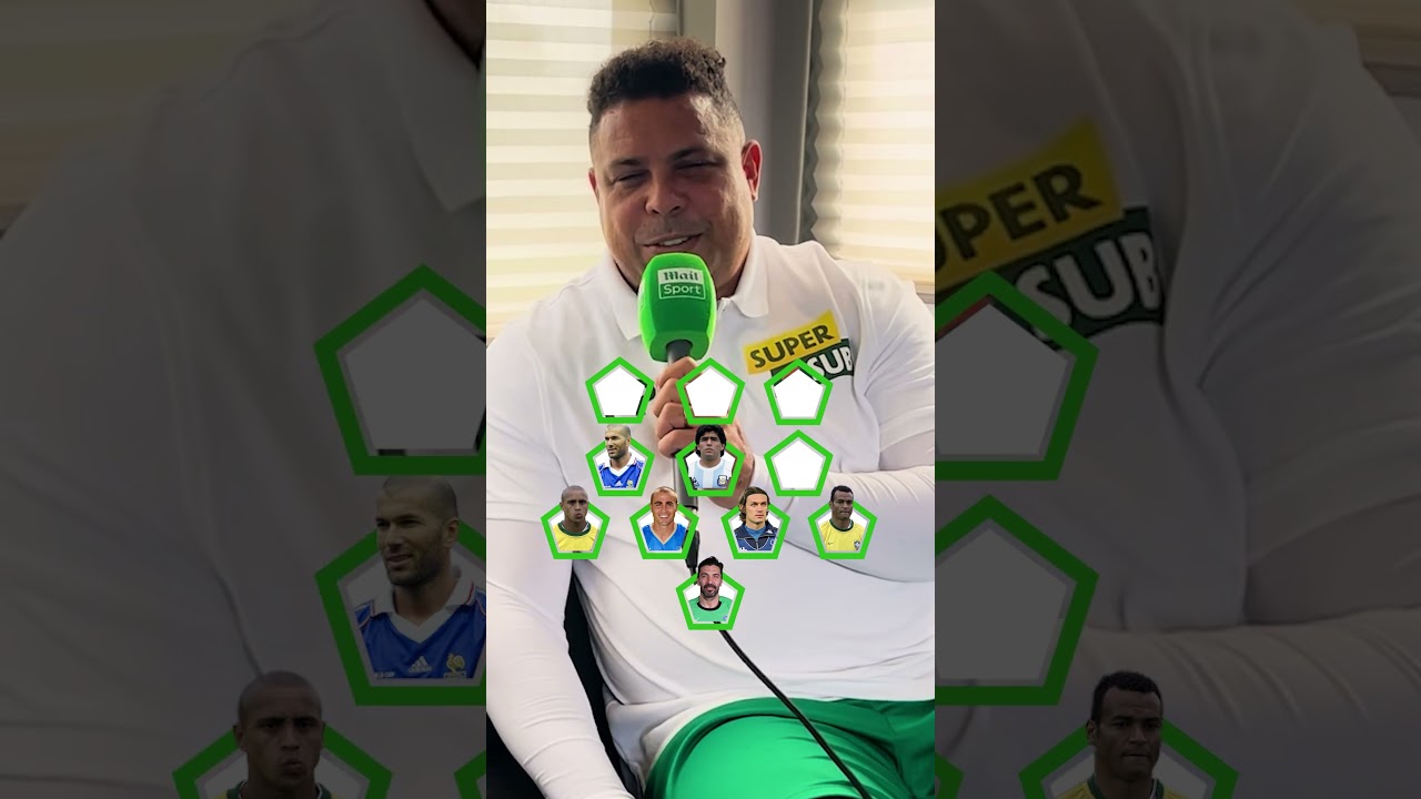 Ronaldo Nazario picks his all-time ULTIMATE XI! 🔥