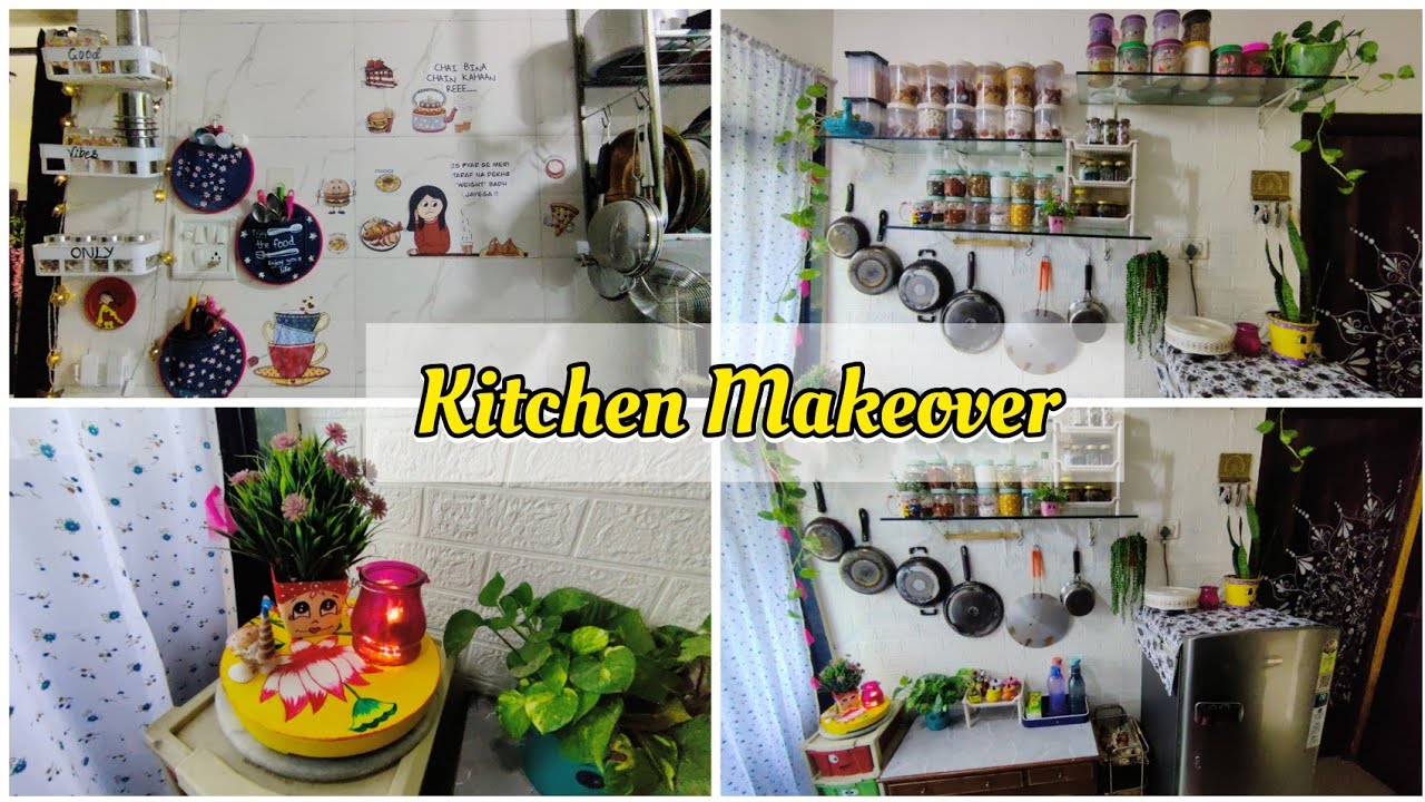 🤯Extremely Small Non Modular Kitchen Makeover under 1000Rs|Indian Non Modular Kitchen Makeover | DIY