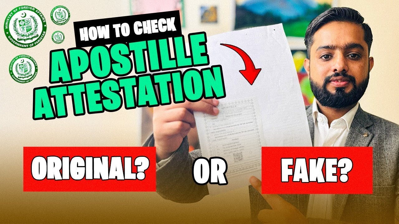 How to Check MOFA Apostille Attestation Pakistan (Original or Fake)? | Apostille Service in Pakistan