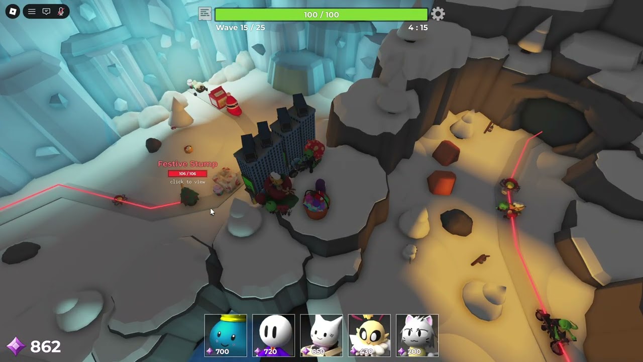 ROBLOX: Tower Heroes [Weekly Challenge] - Festive Glacier! (12/12/2025)