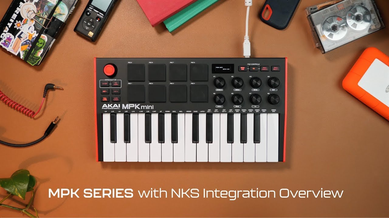 Akai Pro MPK Mini IV + more now with Native Instruments' NKS Software Integration | Overview