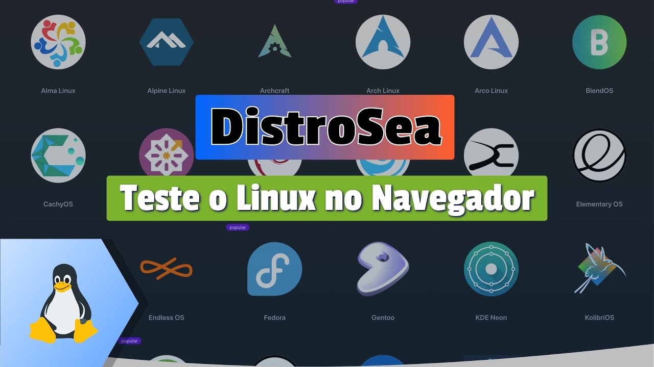 DistroSea - Teste o Linux Online pelo Navegador