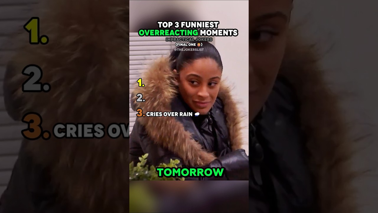 Top 3 Funniest Overreacting Moments Impractical Jokers 😂