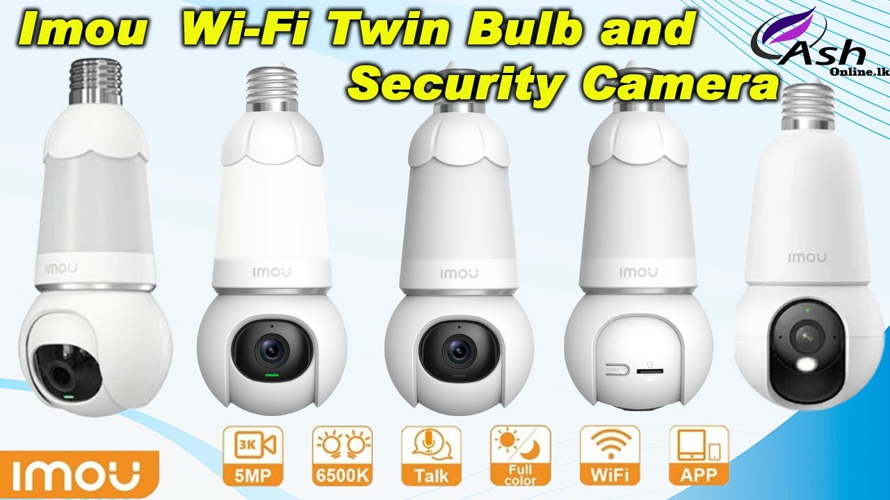 Imou Bulb Cam 2K QHD AI Panoramic Colour Night PT Wi-Fi Twin Bulb and Security Camera