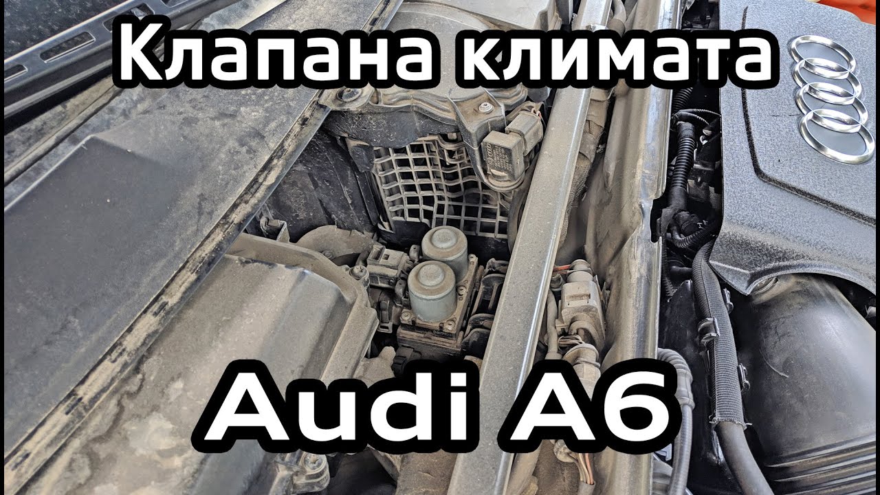 Очистка клапанов климатической системы Audi A6 C6 / Cleaning valves in the climate system Audi A6C6