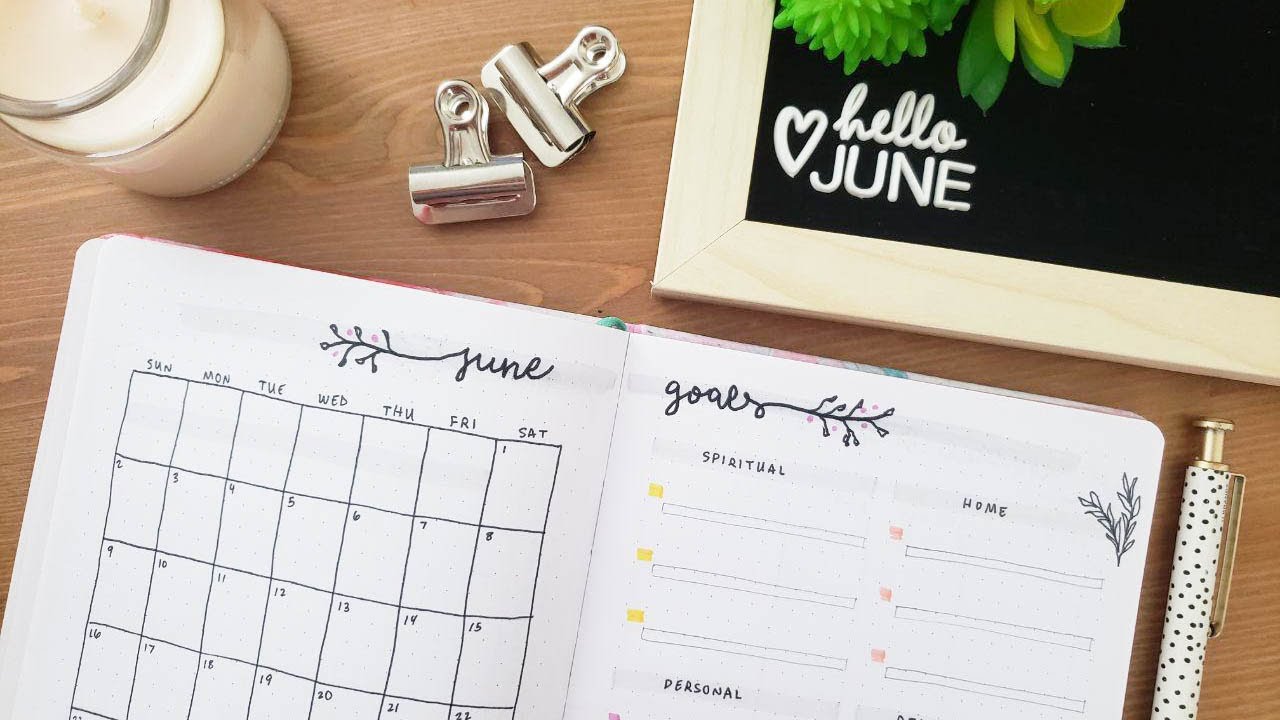 June 2019 Bullet Journal Planner Setup - Plan With Me