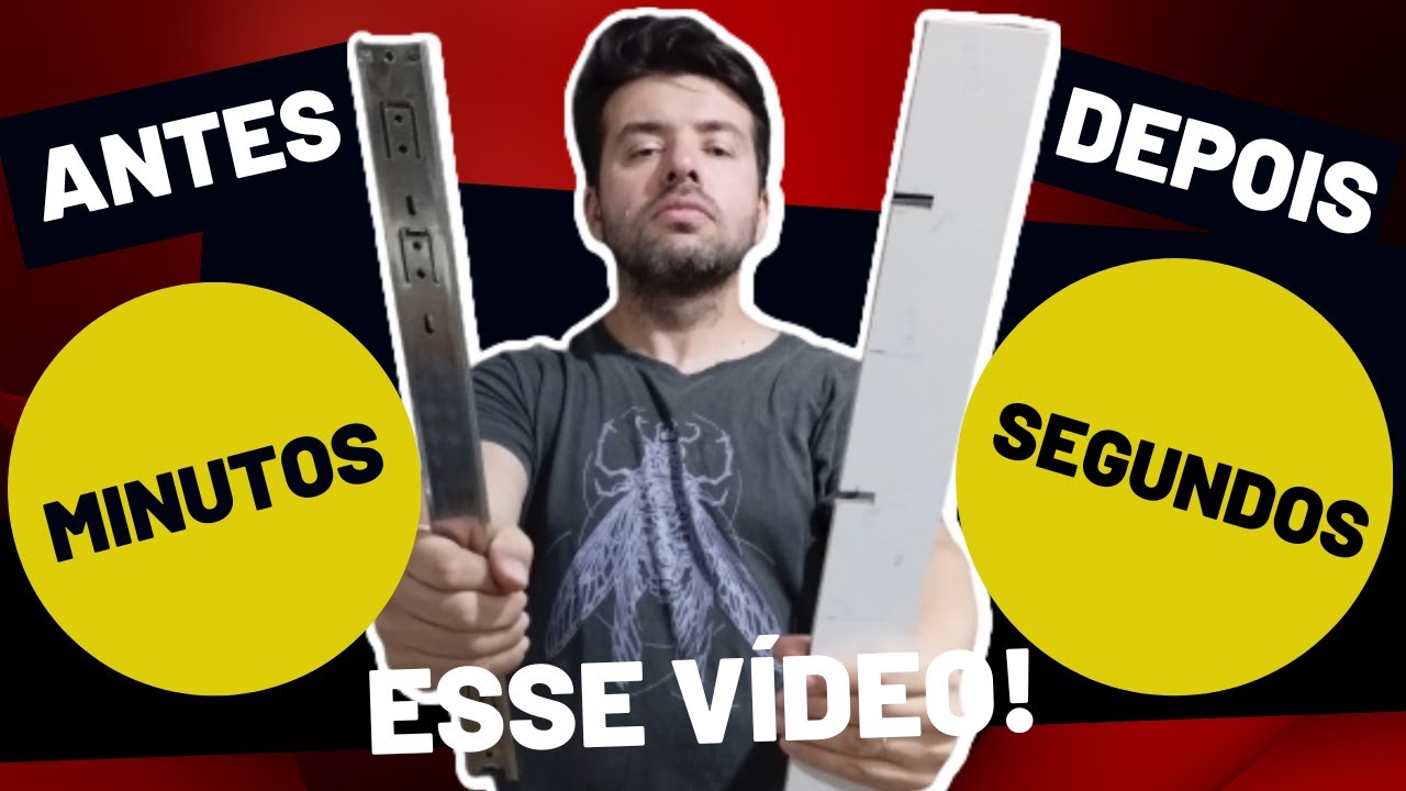 Corrediça Telescópica - Uma FORMA MUITOOO PRÁTICA de instalar!