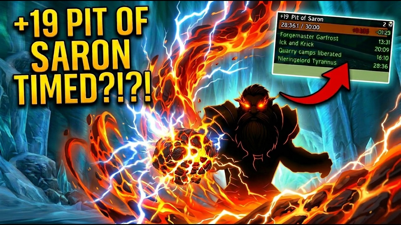 +19 Pit of Saron - Elemental Shaman PoV - S1 Midnight | World of Warcraft