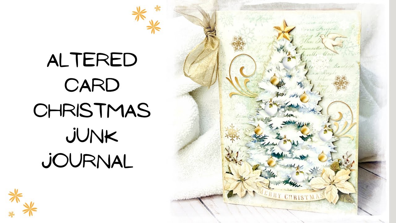 Sold - Christmas Altered Greeting Card Junk Journal