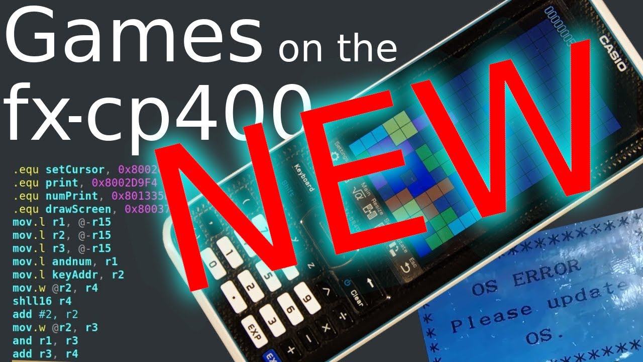 Fast games on the Classpad II / fx-cp400 now on Version 2.1.7!!!
