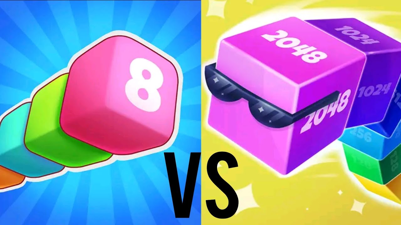 Cube Arena 2048 vs Blocky Snake 2048