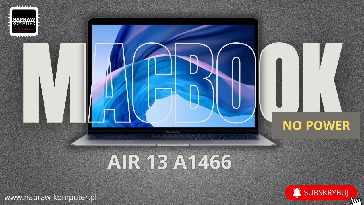 🍏Macbook Air A1466 NO POWER | NIE URUCHAMIA SIĘ🛠