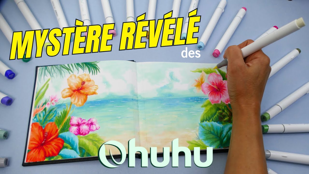LE MYSTÈRE RÉVÉLÉ  DES FEUTRES À ALCOOL OHUHU - COLORIAGE