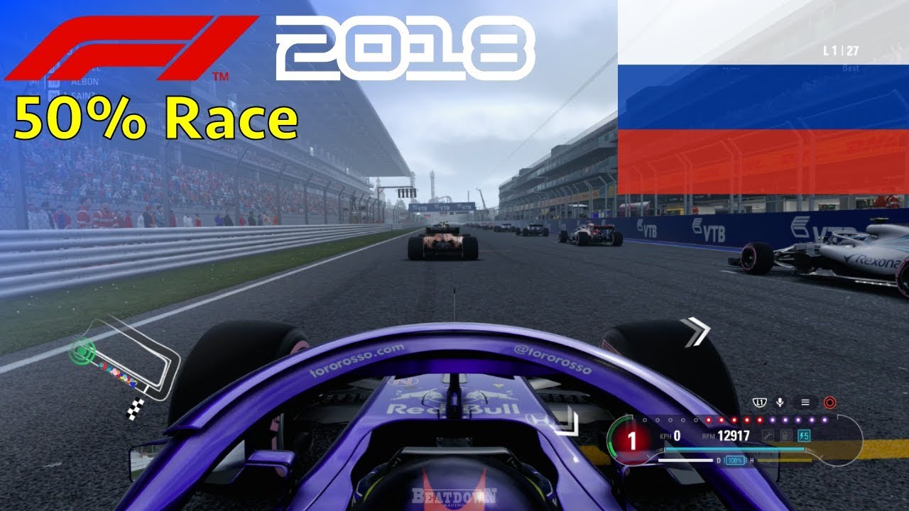 F1 2018 - Albon Career Mode #16: 50% Race Russia
