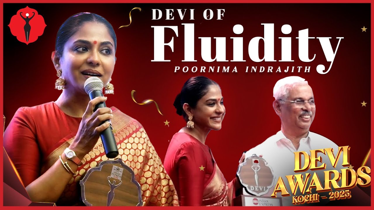 Designer and actor Poornima Indrajith : Devi Awards Kochi 2025