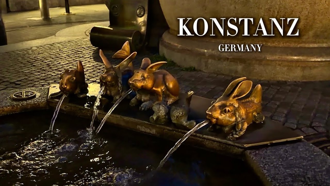 Nightlife walk in Konstanz Bodensee Germany🇩🇪 Walking tour 4K