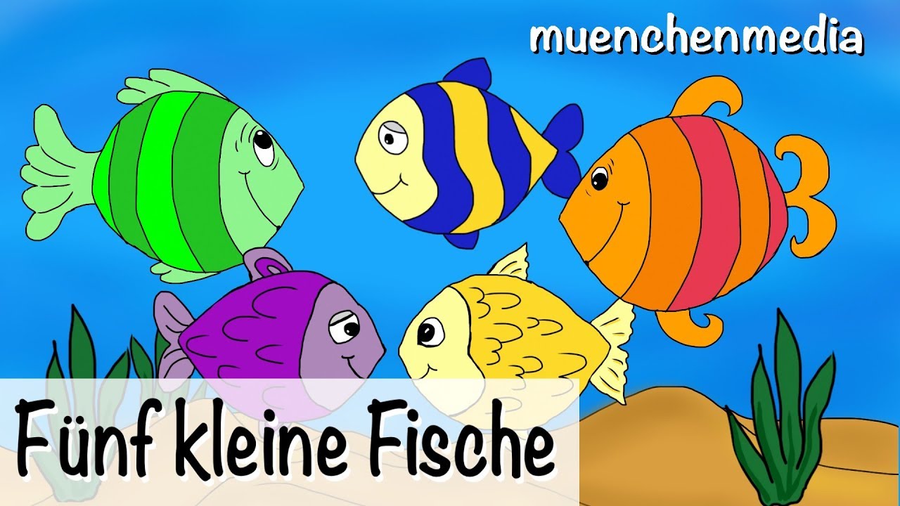 🎵 F&uuml;nf kleine Fische - Kinderlieder deutsch | Kinderlieder zum Mitsingen - muenchenmedia