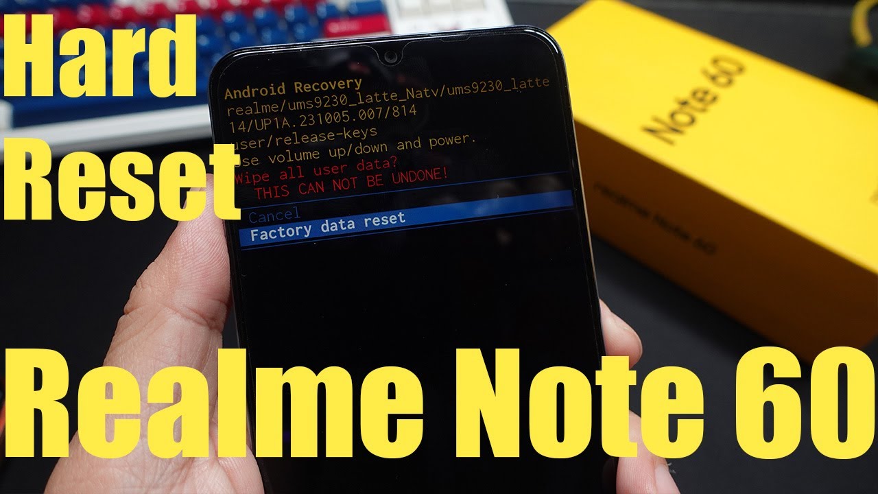 How To Hard Reset Realme Note 60
