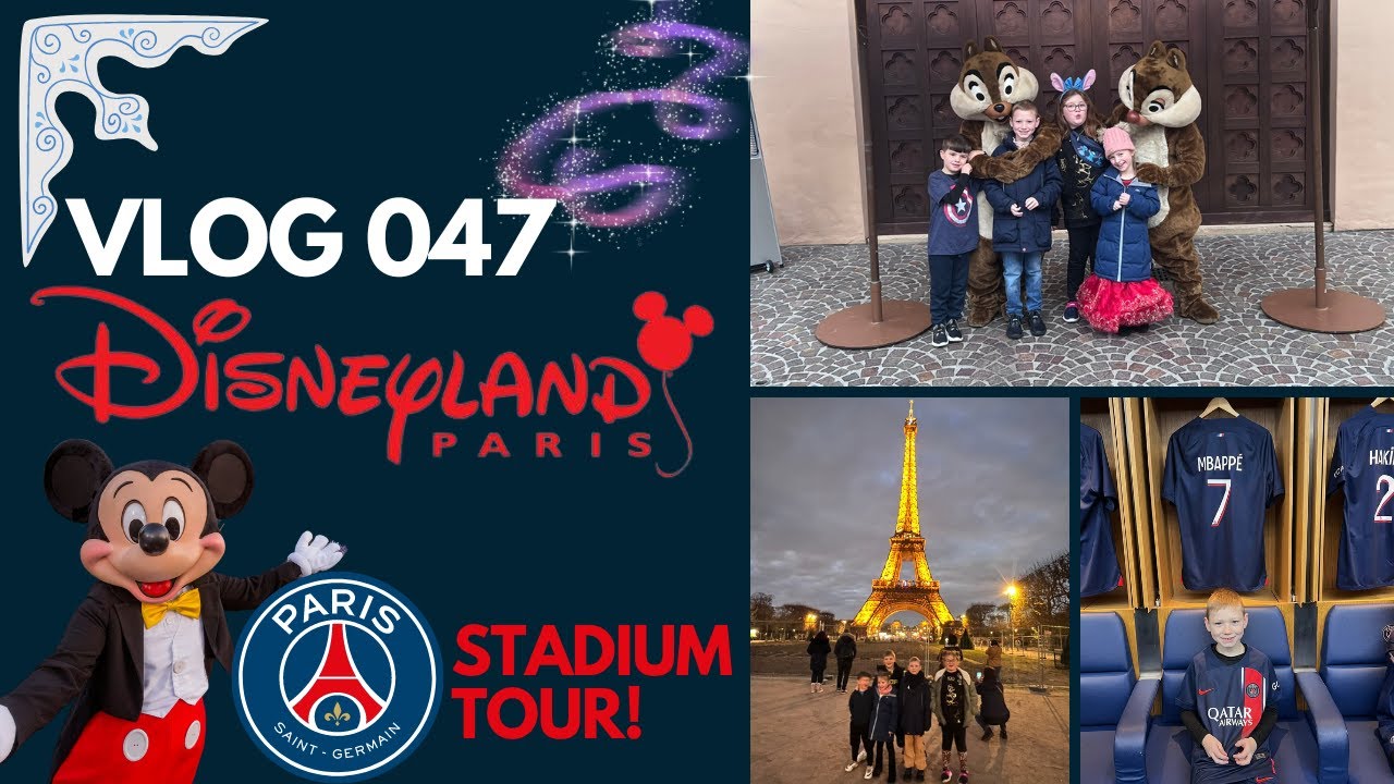 Vlog 047 - Disneyland Paris at Christmas 2023 | PSG Stadium Tour