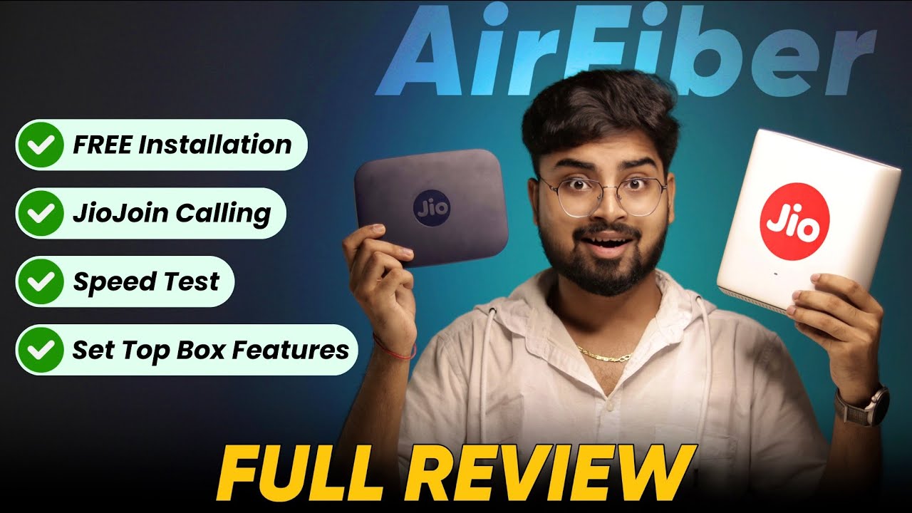 Jio AirFiber Full Review 🔥| FREE Installation, Plans, Calling App, Speed Test, Set Top Box Features